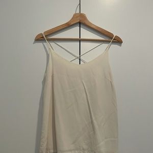 100% silk tank top